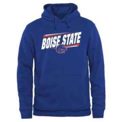 Men's Boise State Broncos Double Bar Pullover Hoodie - Royal