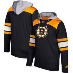Men's Boston Bruins Adidas Black Silver Jersey Pullover Hoodie