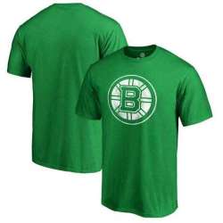 Men's Boston Bruins Fanatics Branded St. Patrick's Day White Logo T-Shirt Kelly Green FengYun
