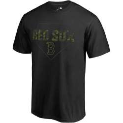 Men's Boston Red Sox Fanatics Branded Black Big & Tall Memorial Camo T-shirt FengYun