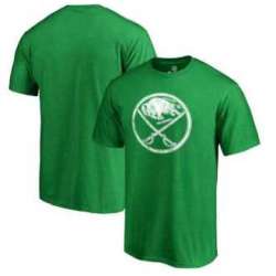 Men\'s Buffalo Sabres Fanatics Branded St. Patrick\'s Day White Logo T-Shirt Kelly Green FengYun