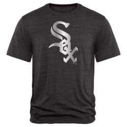 Men's Chicago White Sox Fanatics Apparel Platinum Collection Tri-Blend T-Shirt LanTian - Black