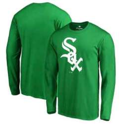 Men\'s Chicago White Sox Fanatics Branded Kelly Green St. Patrick\'s Day White Logo Long Sleeve T-Shirt