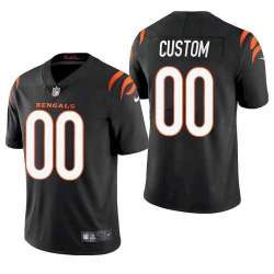 Men\'s Cincinnati Bengals Customized 2021 Black Vapor Untouchable Limited Stitched Jersey