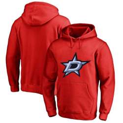 Men\'s Customized Dallas Stars Red All Stitched Pullover Hoodie
