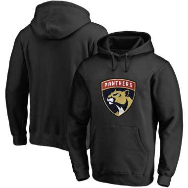 Men's Customized Florida Panthers Black All Stitched Pullover Hoodie