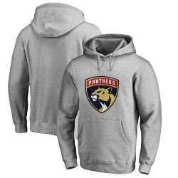 Men's Customized Florida Panthers Gray All Stitched Pullover Hoodie