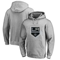 Men's Customized Los Angeles Kings Gray All Stitched Pullover Hoodie