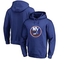 Men's Customized New York Islanders Blue All Stitched Pullover Hoodie