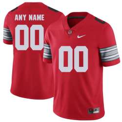 Men's Customized Ohio State Buckeyes Red 2018 Spring Game College Football Limited Jersey