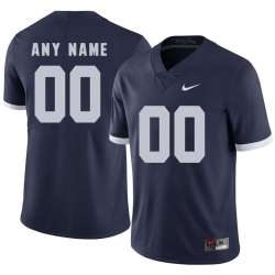 Men's Customized Penn State Nittany Lions Navy College Football Jersey