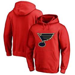 Men's Customized St. Louis Blues Red All Stitched Pullover Hoodie