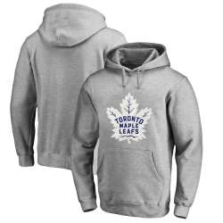 Men\'s Customized Toronto Maple Leafs Gray All Stitched Pullover Hoodie