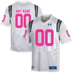 Men\'s Customized UCLA Bruins White 2018 Breast Cancer Awareness College Football Jersey