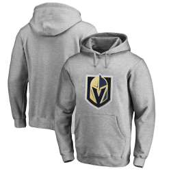 Men's Customized Vegas Golden Knights Gray All Stitched Pullover Hoodie
