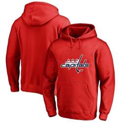 Men's Customized Washington Capitals Red All Stitched Pullover Hoodie