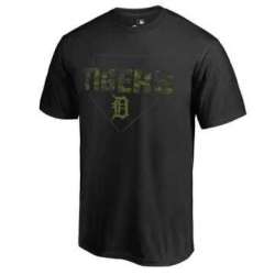 Men\'s Detroit Tigers Fanatics Branded Black Big & Tall Memorial Camo T-shirt FengYun