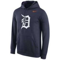 Men\'s Detroit Tigers Nike Logo Performance Pullover Hoodie - Navy Blue