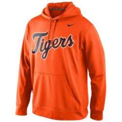Men\'s Detroit Tigers Nike Practice Performance Pullover Hoodie - Orange