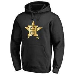 Men\'s Houston Astros Gold Collection Pullover Hoodie LanTian - Black