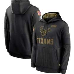 Men\'s Houston Texans Nike Black 2020 Salute to Service Sideline Performance Pullover Hoodie