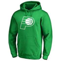 Men\'s Indiana Pacers Fanatics Branded Kelly Green St. Patrick\'s Day White Logo Pullover Hoodie FengYun