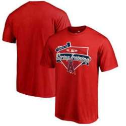 Men\'s Los Angeles Angels of Anaheim Fanatics Branded Red 2017 MLB Spring Training Logo T-Shirt