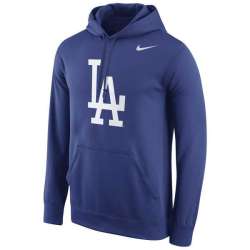 Men's Los Angeles Dodgers Nike Logo Performance Pullover Hoodie - Royal Blue