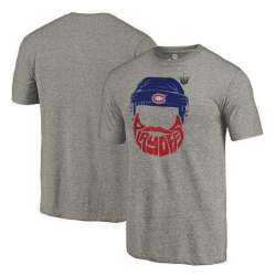 Men's Montreal Canadiens 2017 Stanley Cup Playoffs Gray Short Sleeve T-Shirt FengYun