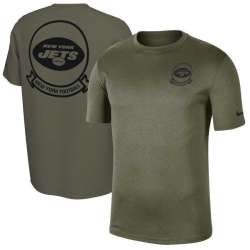 Men's New York Jets Nike Olive 2019 Salute to Service Sideline Seal Legend Performance T Shirt