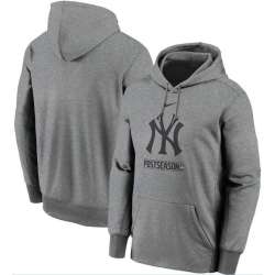 Men\'s New York Yankees Nike Gray 2020 Postseason Collection Pullover Hoodie