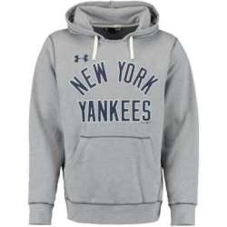 Men's New York Yankees Under Armour Legacy Fleece Hoodie - Gray