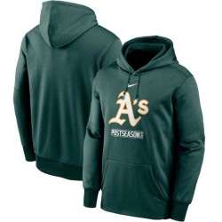Men\'s Oakland Athletics Nike Green 2020 Postseason Collection Pullover Hoodie