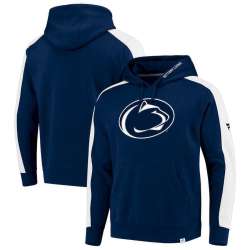 Men's Penn State Nittany Lions Fanatics Branded Iconic Colorblocked Fleece Pullover Hoodie Navy