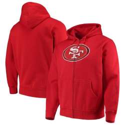 Men's San Francisco 49ers G III Sports by Carl Banks Primary Logo Full Zip Hoodie Scarlet
