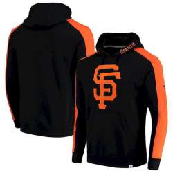 Men\'s San Francisco Giants Fanatics Branded Iconic Fleece Pullover Hoodie Black & Orange