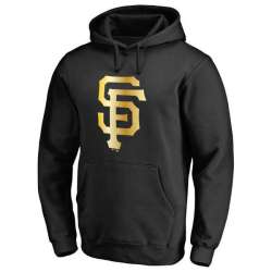 Men's San Francisco Giants Gold Collection Pullover Hoodie LanTian - Black