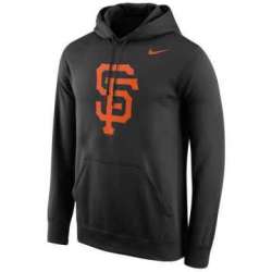 Men\'s San Francisco Giants Nike Logo Performance Pullover Hoodie - Black