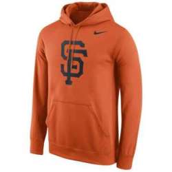 Men's San Francisco Giants Nike Logo Performance Pullover Hoodie - Orange