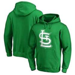 Men\'s St. Louis Cardinals Fanatics Branded Kelly Green St. Patrick\'s Day White Logo Pullover Hoodie
