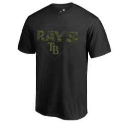Men's Tampa Bay Rays Fanatics Branded Black Big & Tall Memorial Camo T-shirt FengYun