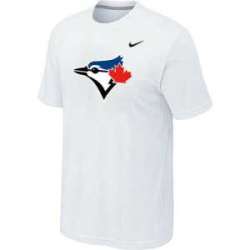 Men\'s Toronto Blue Jays Fresh Logo White T-Shirt