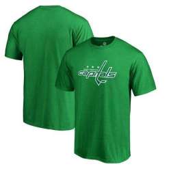 Men's Washington Capitals Fanatics Branded St. Patrick's Day White Logo T-Shirt Kelly Green FengYun