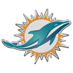 Miami Dolphins Auto Emblem - Color