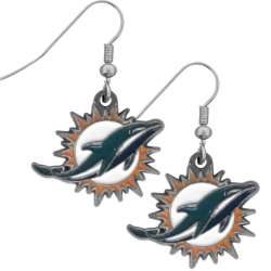 Miami Dolphins Dangle Earrings - Special Order