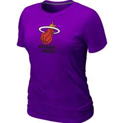Miami Heat Big & Tall Primary Logo Purple Women's T-Shirt