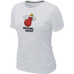 Miami Heat Big & Tall Primary Logo White Women's T-Shirt