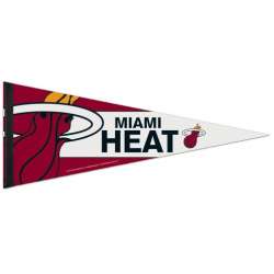 Miami Heat Pennant 12x30 Premium Style - Special Order