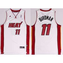 Miami Heat #11 Birdman Nickname White Swingman Jerseys