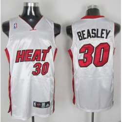 Miami Heat #30 Beasley white Jersey